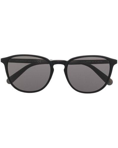 Moncler Round-frame Tinted Sunglasses - Black