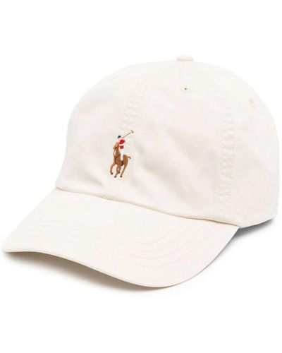 Polo Ralph Lauren Logo-embroidered Baseball Cap - Natural