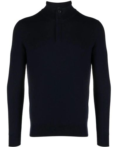 Zegna Half-zip Cashmere Sweater - Blue