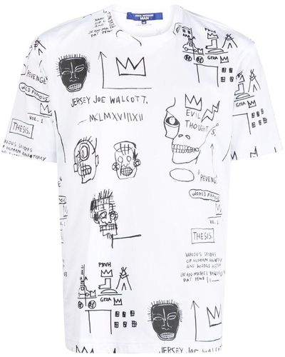 Junya Watanabe X Basquiat Graphic-Print Cotton T-Shirt - White