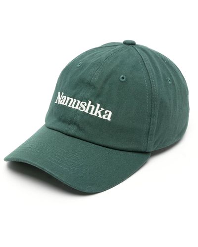 Nanushka Val Organic-cotton Baseball Cap - Green