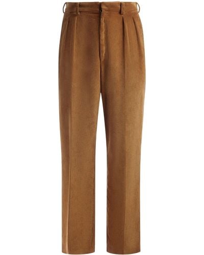 Bally Pressed-crease Tailored Pants - Brown