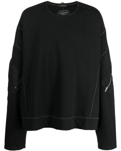 Nicolas Andreas Taralis Oversized Cotton Sweatshirt - Black