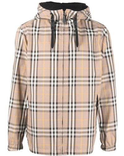 Burberry Stanford Reversible Plaid Hooded Jacket - Multicolour