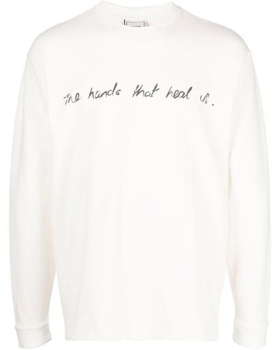 BETHANY WILLIAMS Slogan-print Cotton Sweatshirt - White