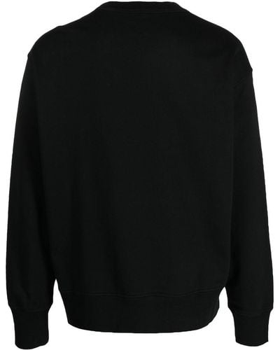 DIESEL Logo-print Crew Neck Sweater - Black
