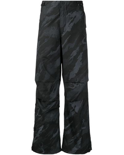 Maharishi Bonsai Forest-print Pants - Black
