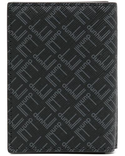 Dunhill Logo-print Tri-fold Wallet - Black