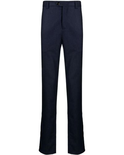 Brunello Cucinelli Straight-leg Wool Pants - Blue