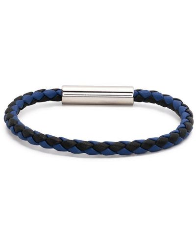 Marni Woven Leather Bracelet - Blue