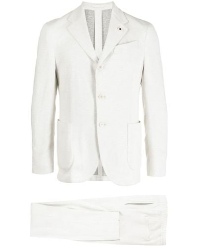 Lardini Two-piece Single-breasted Suit - White