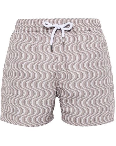 Frescobol Carioca Copa Camada-Print Swim Shorts - Multicolour