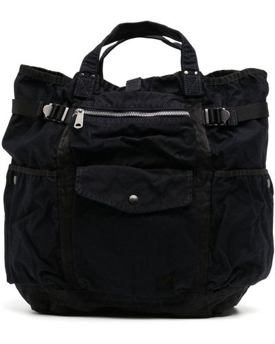 Porter-Yoshida and Co Multiple Pockets Tote Bag - Black