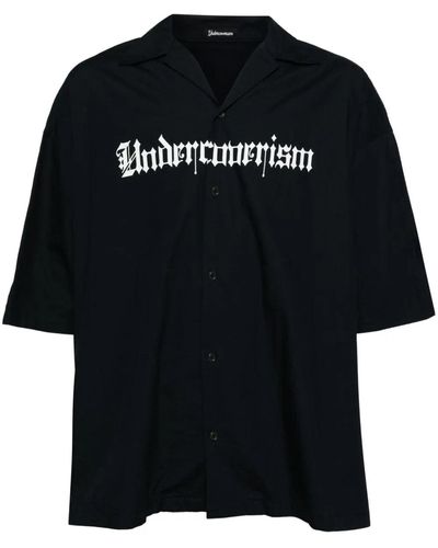 Undercoverism Logo-print Cotton Shirt - Black