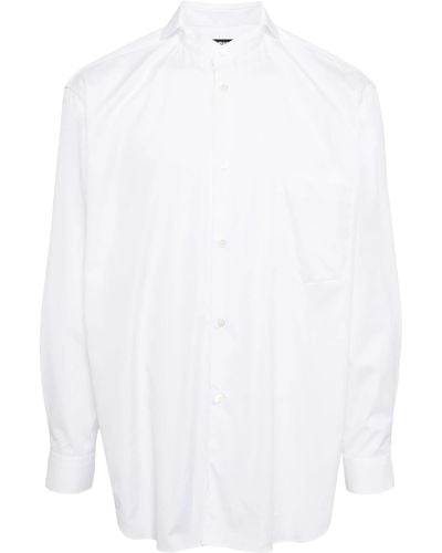 COMME DES GARÇON BLACK Cotton Poplin Shirt - White