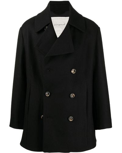 Toogood The Acrobat Double-breasted Coat - Black