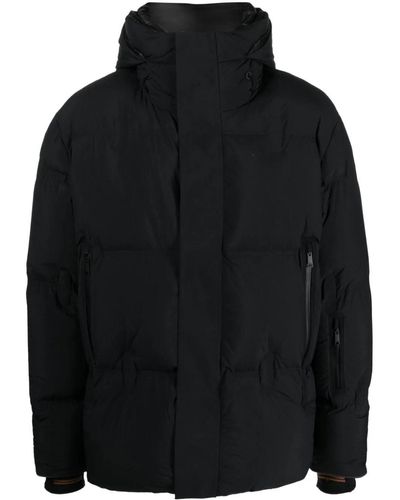 Zegna Drawstring-hooded Padded Jacket - Black