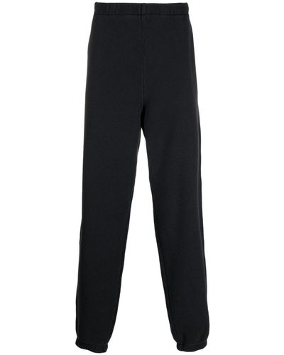 ERL Jersey-fleece Cotton Track Trousers - Black