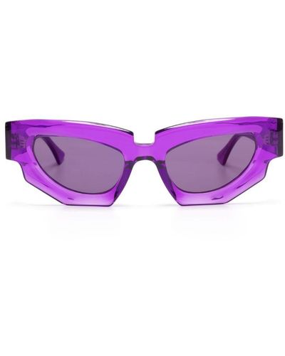 Kuboraum Geometric-frame Sunglasses - Purple