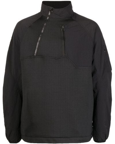 Maharishi Lightweight Half Zip Jacket - Black
