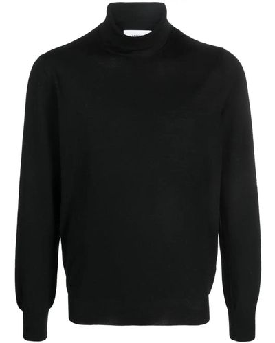 Lardini Roll-neck Knitted Sweater - Black