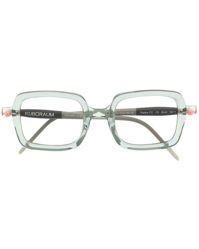 Kuboraum Square-frame Sunglasses - Green