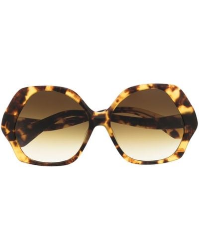 Vivienne Westwood Tortoiseshell Oversize-frame Sunglasses - Brown