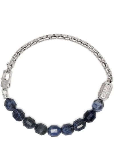 Tateossian Hexade Beaded Bracelet - Blue