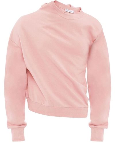 JW Anderson Layered-effect Twisted Sweatshirt - Pink