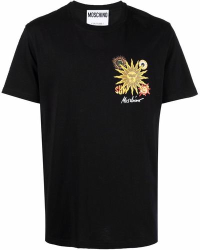 Moschino Sun Smile Cotton T-shirt - Black