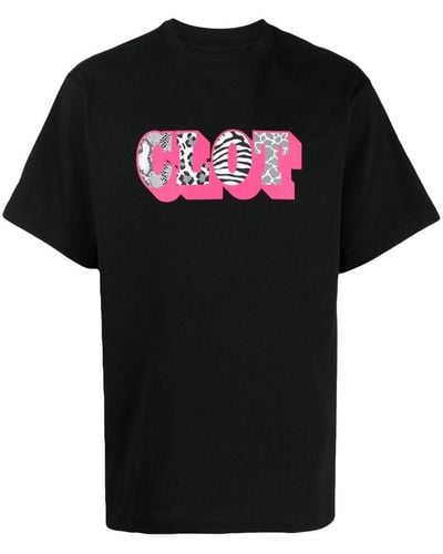 Clot Shadow Logo-print T-shirt - Black