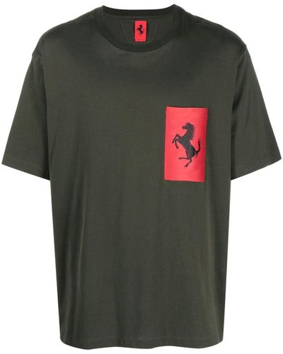 Ferrari Organic cotton T-shirt with Prancing Horse print Unisex