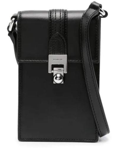 Jacquemus Le Petit Maleti Leather Messenger Bag - Black