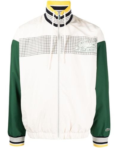 Lacoste Recycled Polyester Track Jacket Lapland/green - White
