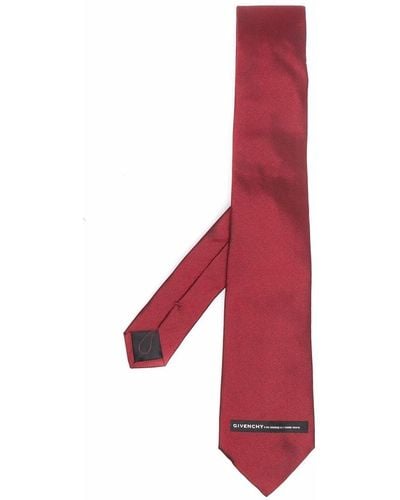Givenchy Logo Embroidered Silk Tie