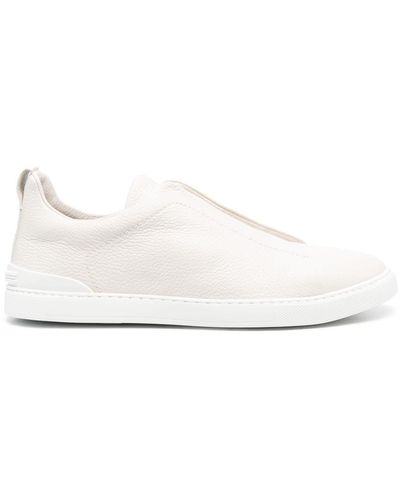 Zegna Low-top Triple-stitched Trainer - White