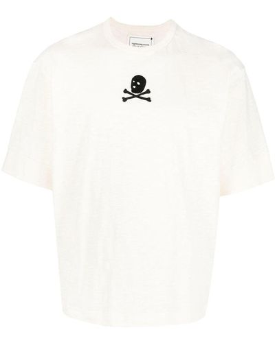 Youths in Balaclava Logo-print Short-sleeve T-shirt - White