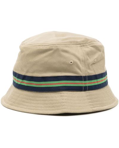 Lacoste Logo-Patch Bucket Hat - Natural
