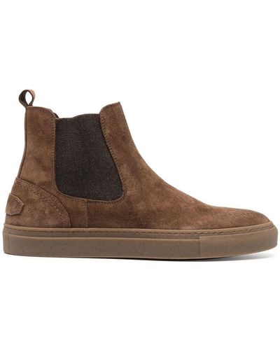 Brioni Suede Ankle Boots - Brown