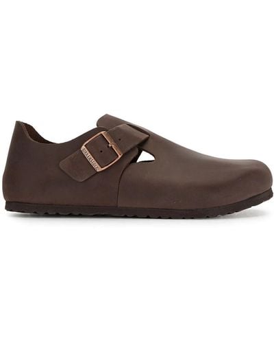 Birkenstock London Leather Shoes - Brown