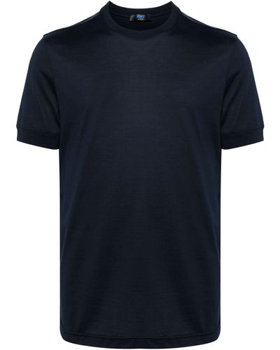 Kiton Crew-Neck Cotton T-Shirt - Blue