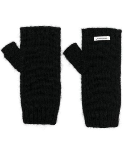 Undercover Logo-patch Brushed Gloves - Black