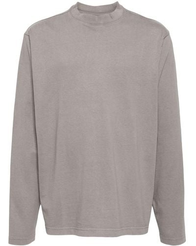 Yeezy Crew-neck Cotton Sweatshirt - Gray