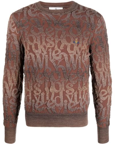 Vivienne Westwood 3D-Detailing Knitted Sweater - Brown