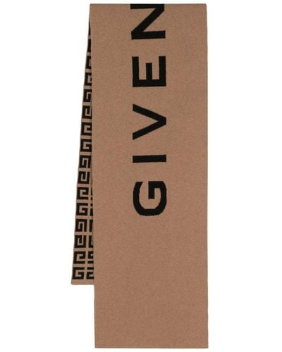 Givenchy Reversible Logo-intarsia Scarf - Natural