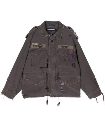 Neighborhood Savage -51 Cotton Military Jacket - Grey