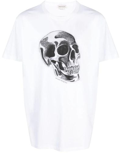 Alexander McQueen Skull-Print T-Shirt - White