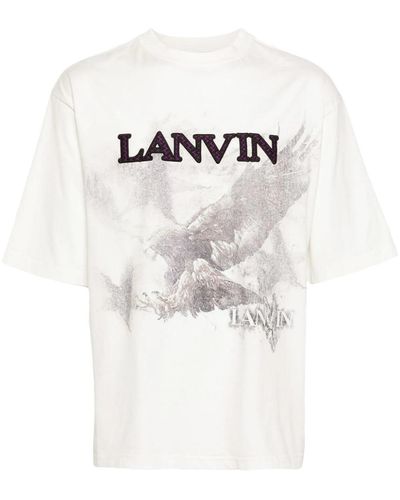 Lanvin X Future Eagle-Print Cotton T-Shirt - White