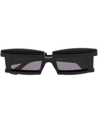 Kuboraum Square-frame Tinted Sunglasses - Black