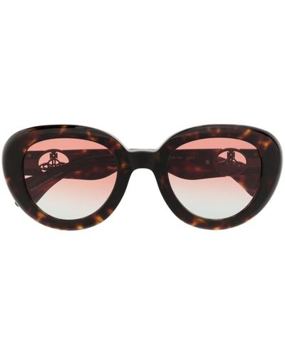 Vivienne Westwood Tortoiseshell Round-frame Sunglasses - Brown